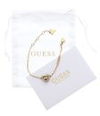 GUESS Beloved Pave Heart Bracelet S Yellow Gold GUESS Beloved Pave Heart Bracelet S Yellow Gold