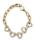 GUESS Beloved Multi Pave Hearts Bracelet S Yellow Gold GUESS Beloved Multi Pave Hearts Bracelet S Yellow Gold