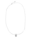 GUESS Fabulous Me Jungle Circle Pave Necklace Rhodium