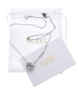 GUESS Fabulous Me Jungle Circle Pave Necklace Rhodium