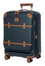 BRIC'S Bellagio Trolley With Organizer Blue / Tan