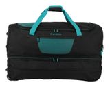 travelite Basics Wheeled Duffle Expandable L Black / Petrol