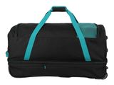 travelite Basics Wheeled Duffle Expandable L Black / Petrol