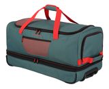travelite Basics Wheeled Duffle Expandable L Green / Orange