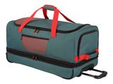 travelite Basics Wheeled Duffle Expandable L Green / Orange