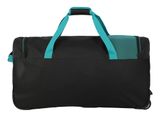 travelite Basics Fresh Wheeled Duffle L Black / Petrol travelite Basics Fresh Wheeled Duffle L Black / Petrol