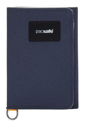 pacsafe RFIDsafe Trifold Wallet Coastal Blue