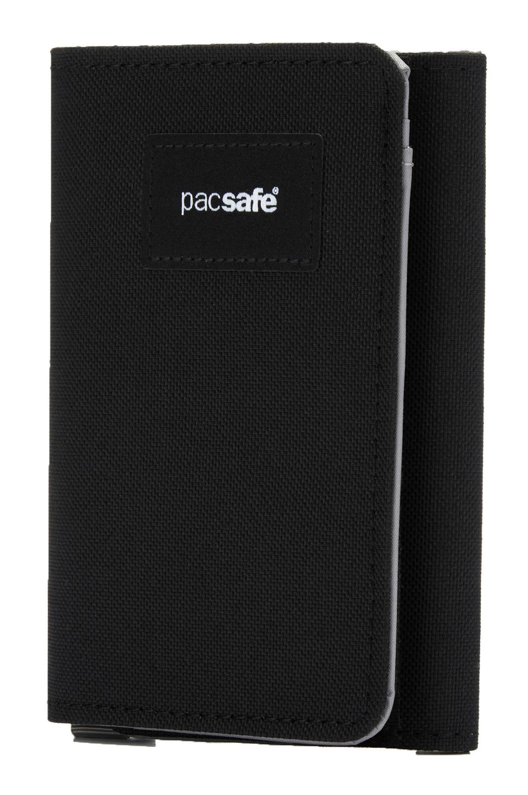 pacsafe RFIDsafe Trifold Wallet Jet Black pacsafe RFIDsafe Trifold Wallet Jet Black