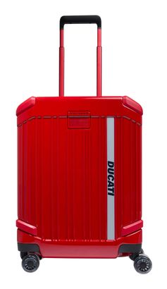 PIQUADRO Pop Ducati Cabin Trolley 4 Wheels S Red