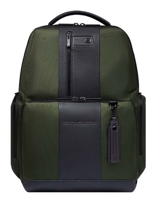 PIQUADRO Brief2 Computer Backpack Green / Black