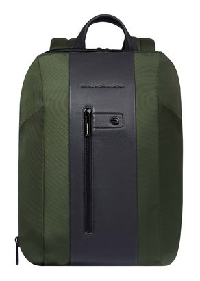 PIQUADRO Brief2 Slim Expandable Backpack M Green / Black