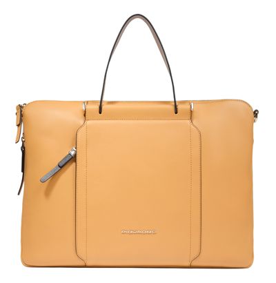 PIQUADRO Circle Computer And Tablet Briefcase Yellow - Beige