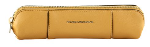 PIQUADRO Circle Pen Case Yellow - Beige