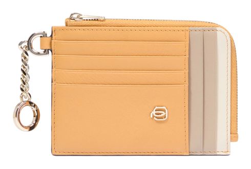 PIQUADRO Circle Coin Pouch RFID Yellow - Beige PIQUADRO Circle Coin Pouch RFID Yellow - Beige