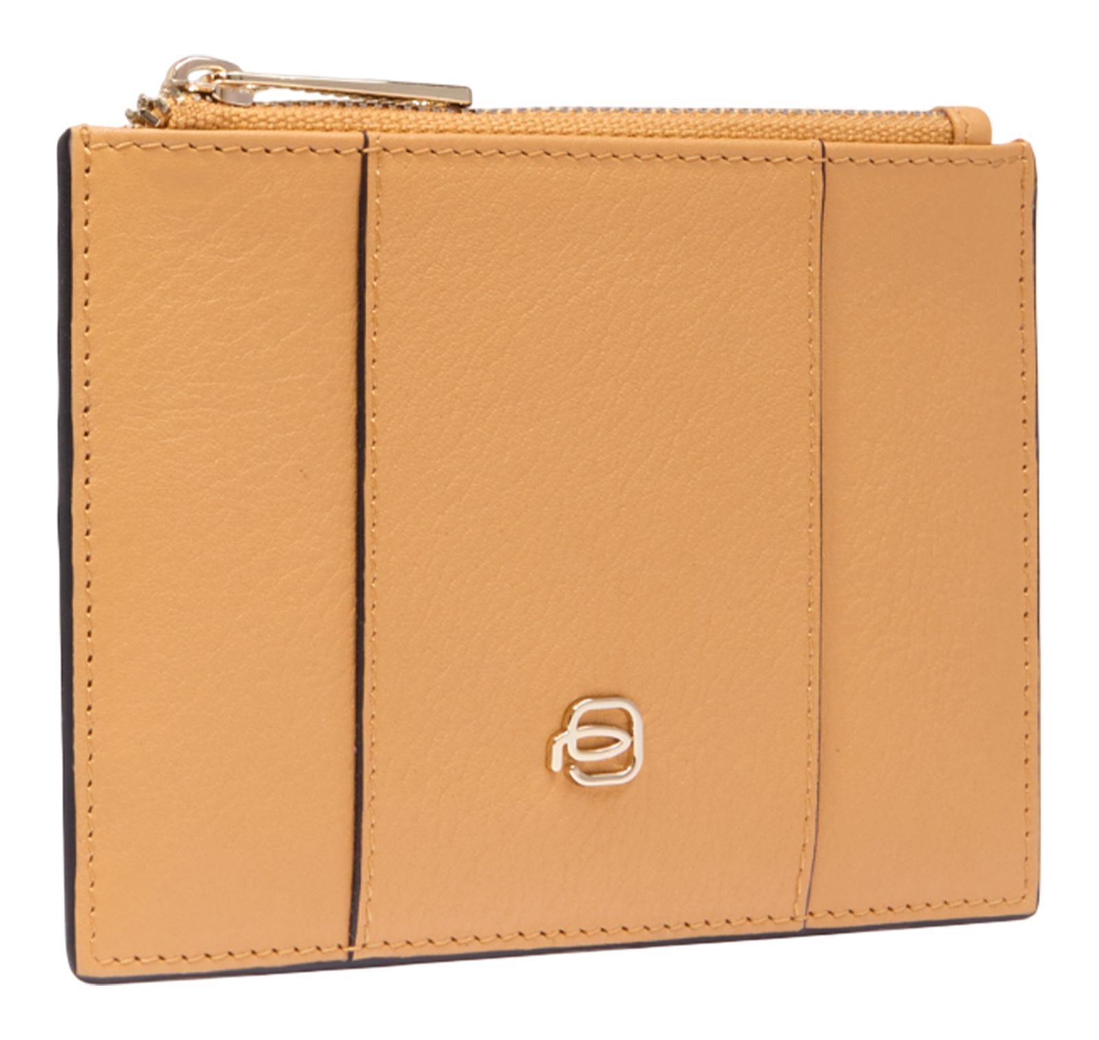 PIQUADRO Circle Slim Coin Pouch Yellow - Beige PIQUADRO Circle Slim Coin Pouch Yellow - Beige