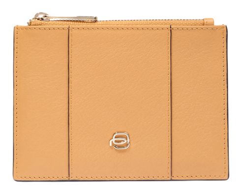 PIQUADRO Circle Slim Coin Pouch Yellow - Beige