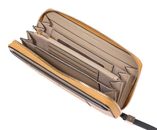 PIQUADRO Circle Zip Around Women's Wallet RFID Yellow - Beige PIQUADRO Circle Zip Around Women's Wallet RFID Yellow - Beige