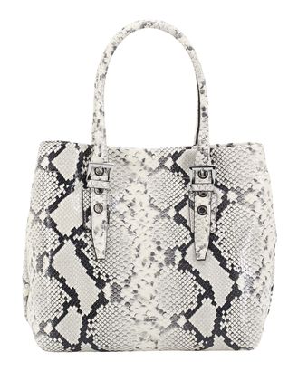 abro Leder Pitone Shopper BY MY SIDE Beige