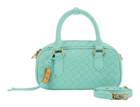 SEIDENFELT MANUFAKTUR Kinna Bowling Crossbody Bag Aqua Green