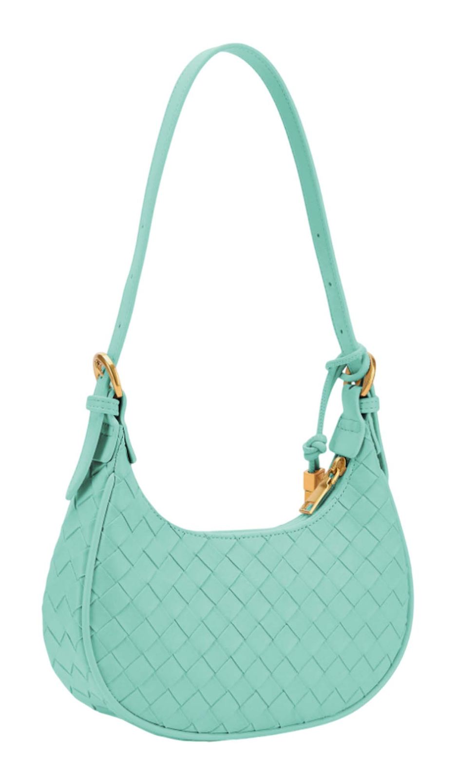 SEIDENFELT MANUFAKTUR Kinna Round Shoulderbag Aqua Green SEIDENFELT MANUFAKTUR Kinna Round Shoulderbag Aqua Green