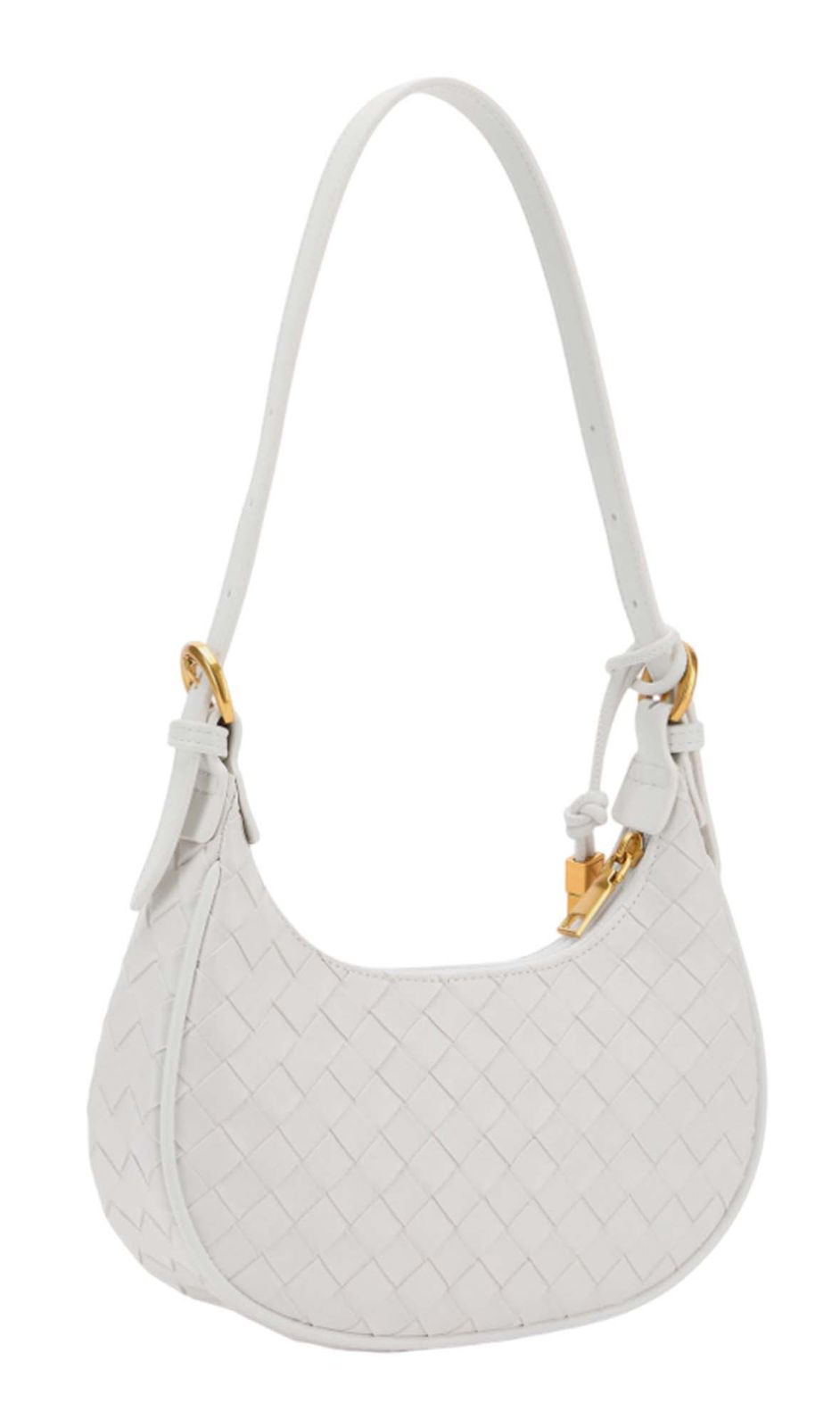 SEIDENFELT MANUFAKTUR Kinna Round Shoulderbag Bright White SEIDENFELT MANUFAKTUR Kinna Round Shoulderbag Bright White
