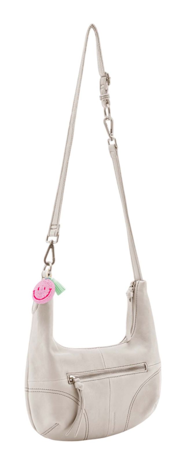 FREDsBRUDER Take A Smile Midi Hobo Bag Marshmallow FREDsBRUDER Take A Smile Midi Hobo Bag Marshmallow