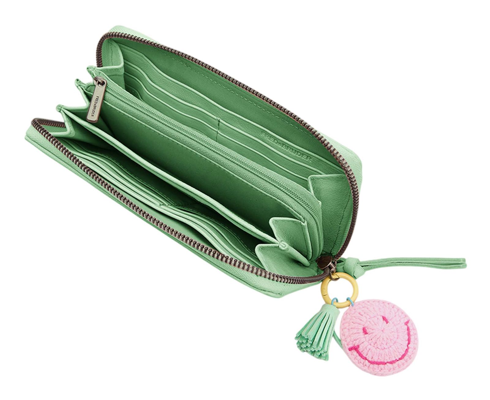 FREDsBRUDER Take A Smile Ziparound Wallet Fresh Mint FREDsBRUDER Take A Smile Ziparound Wallet Fresh Mint