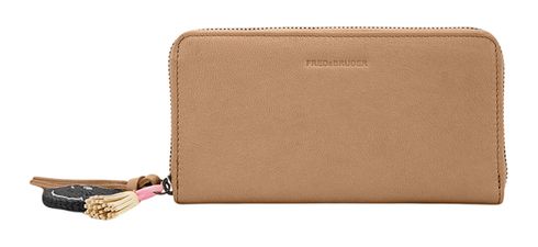 FREDsBRUDER Take A Smile Ziparound Wallet Milk Coffee