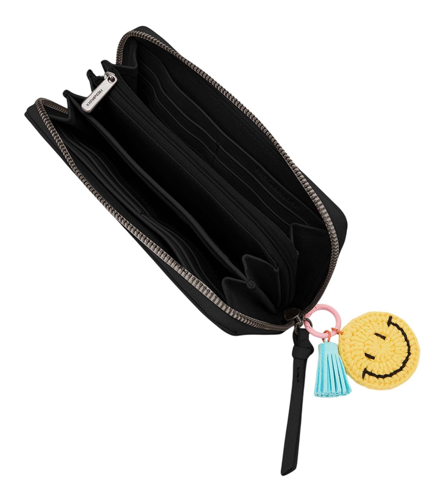 FREDsBRUDER Take A Smile Ziparound Wallet Black FREDsBRUDER Take A Smile Ziparound Wallet Black