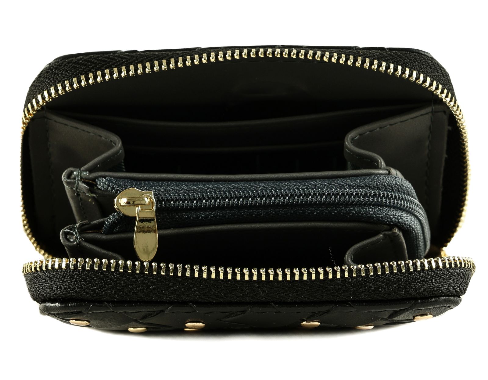 SEIDENFELT MANUFAKTUR Ylva Little Rivet Wallet Black SEIDENFELT MANUFAKTUR Ylva Little Rivet Wallet Black