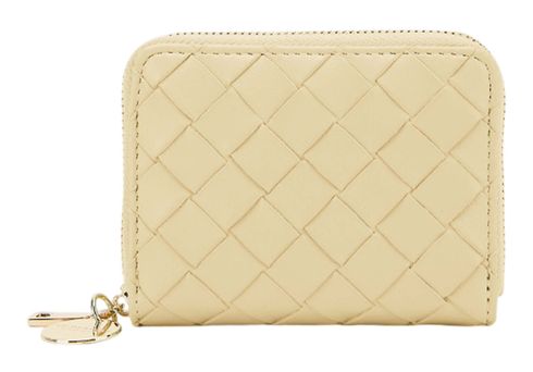 SEIDENFELT MANUFAKTUR Ylva Woven Wallet Shy Yellow Woven