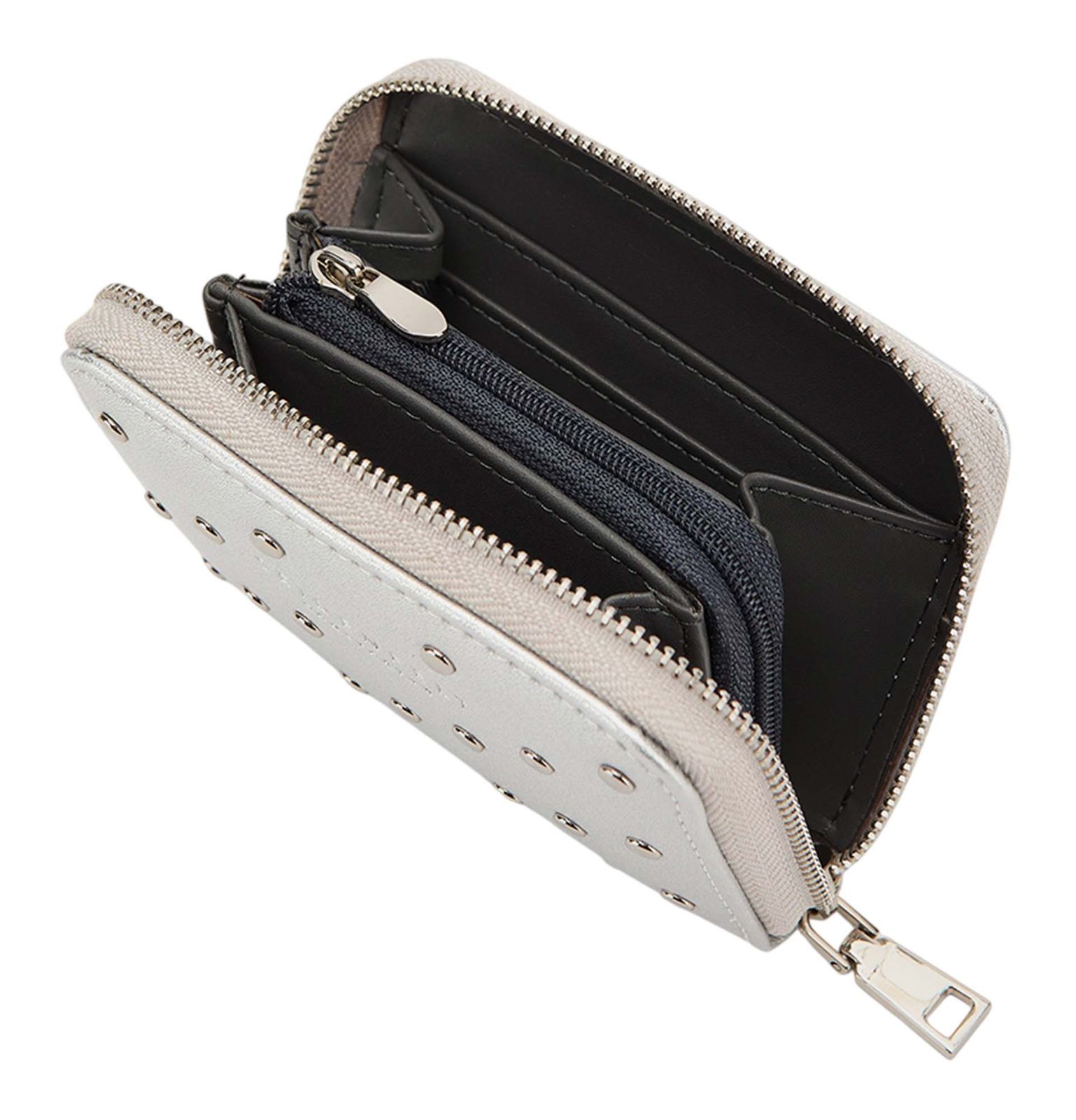 SEIDENFELT MANUFAKTUR Ylva Little Rivet Wallet Silver & Rivets SEIDENFELT MANUFAKTUR Ylva Little Rivet Wallet Silver & Rivets