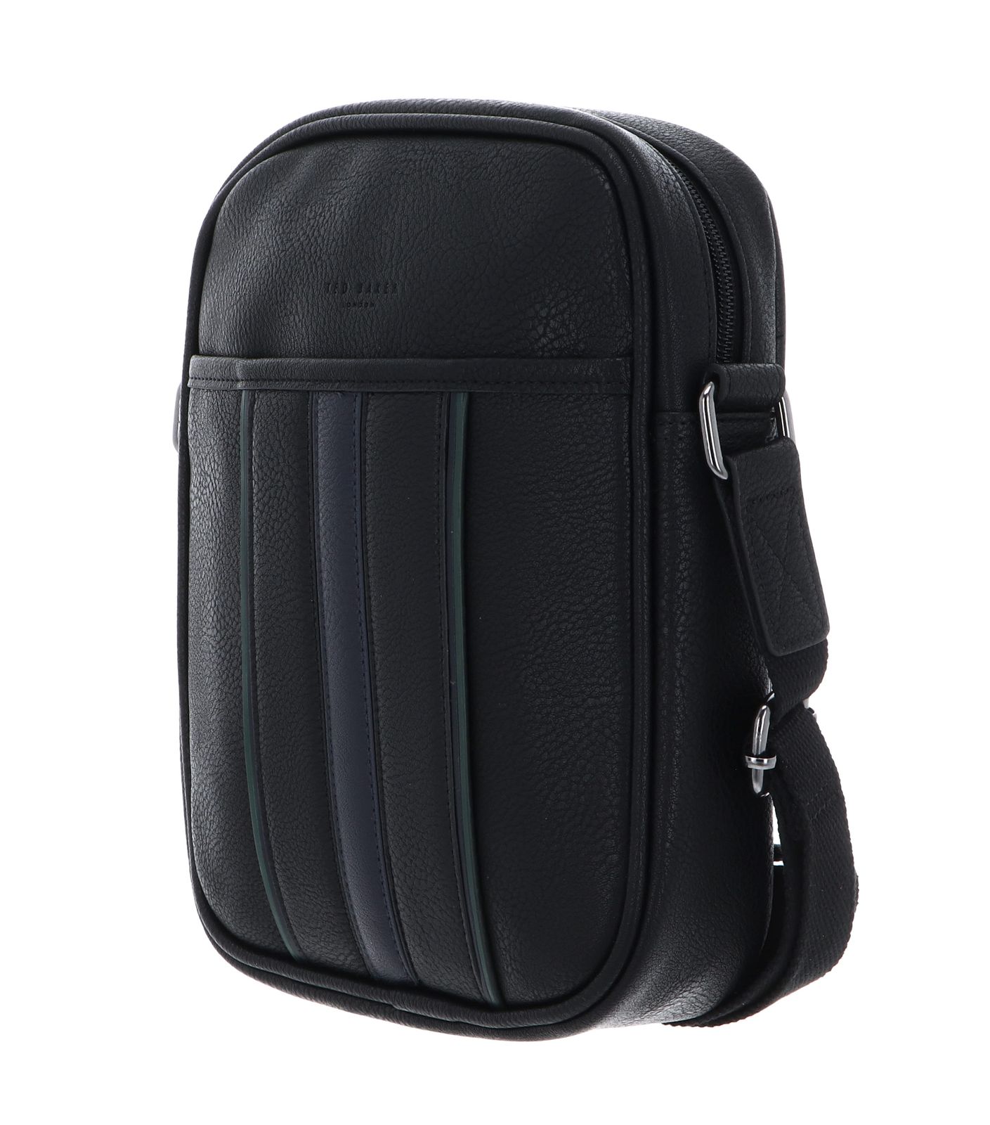 Ted Baker Keiigan Stripe Flight Bag Black Ted Baker Keiigan Stripe Flight Bag Black
