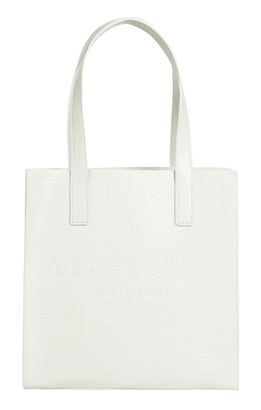 Ted Baker Reptcon Croc Effect Small Icon Bag Nude