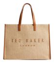 Ted Baker Pallmer Faux Raffia Large Icon Bag Taupe