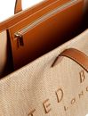 Ted Baker Pallmer Faux Raffia Large Icon Bag Taupe