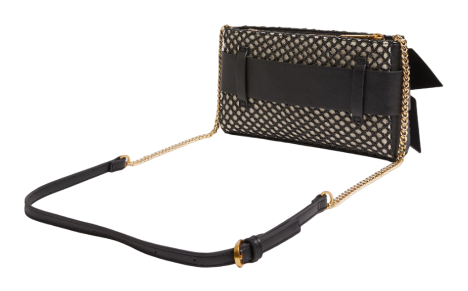 Ted Baker Jeesie Bow Canvas Clutch Bag Black Ted Baker Jeesie Bow Canvas Clutch Bag Black