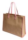 【TED BAKER】Floraff ロゴ フローラル トートバッグ Ted Baker Floraff Tote bag polyurethane beige - 280710-PINK