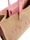Ted Baker Floraff Floral Raffia Icon Bag Pink