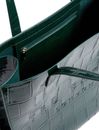 Ted Baker Croccon Croc Effect Large Icon Bag Mid Green