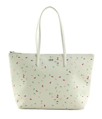 LACOSTE Shopping Bag Confetti Croc Farine