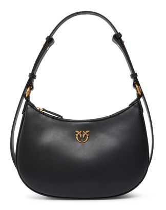 PINKO Half-Moon Mini Bag S Black - Antique Gold