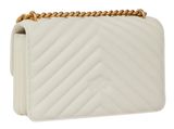 PINKO Love One Mini DC Sheep Nappa Chevron S White - Antique Gold