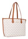 VALENTINO Lady Re Shopping Bag Bianco / Cuoio