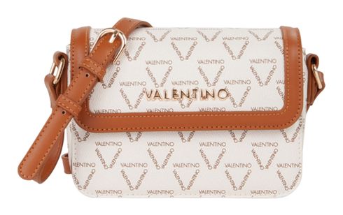 VALENTINO Lady Re Flap Bag Bianco / Cuoio
