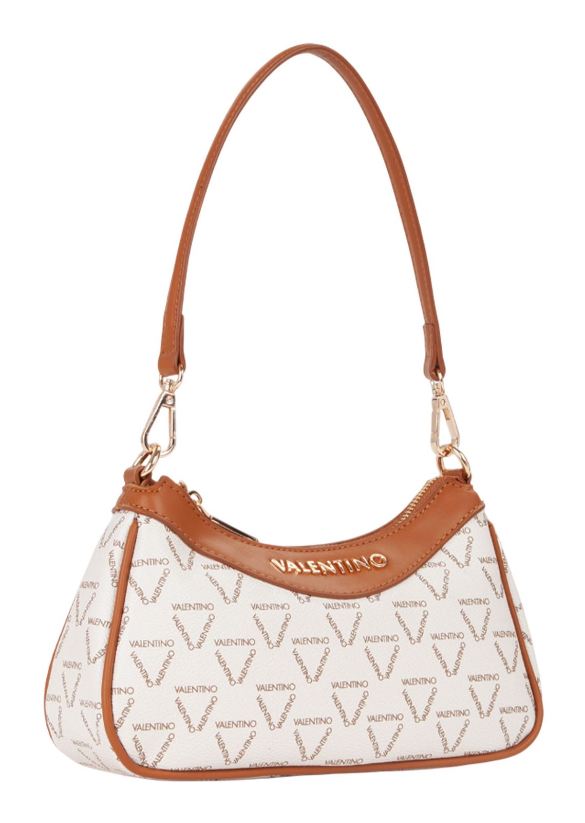 VALENTINO Lady Re Shoulder Bag Bianco / Cuoio VALENTINO Lady Re Shoulder Bag Bianco / Cuoio