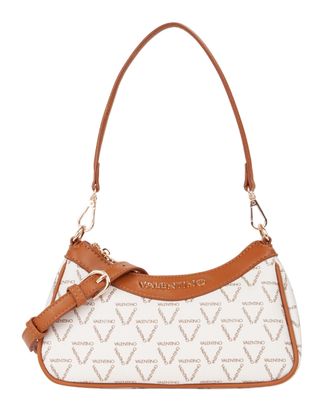 VALENTINO Lady Re Shoulder Bag Bianco / Cuoio