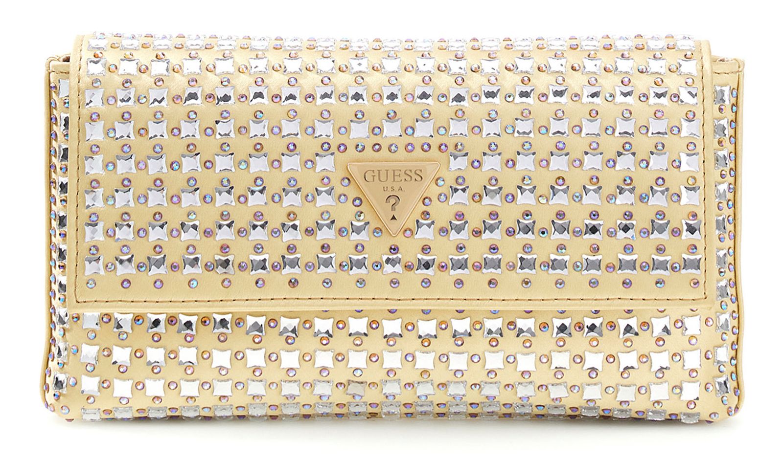 GUESS Zalina Flap Clutch Gold GUESS Zalina Flap Clutch Gold