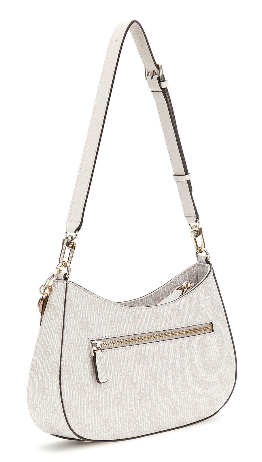 GUESS Noelle Top Zip Shoulder Bag Bone Logo GUESS Noelle Top Zip Shoulder Bag Bone Logo