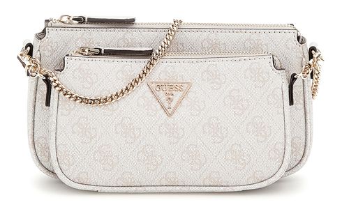 GUESS Noelle Double Pouch Crossbody Bone Logo